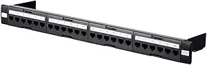 Monoprice 116100 Cat6A UTP 24-Port Patch Panel