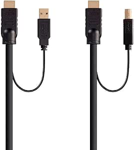 Monoprice 136643 HDMI USB KVM Switch Cable 3ft