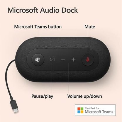 Microsoft IVF-00001 Audio Dock Speakerphone USB-C Hub