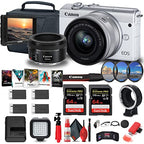 Canon EOS M200 Mirrorless Camera 15-45mm Lens Bundle - Renewed