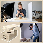Novabright Nesting Wooden Apple Box Set for Photography