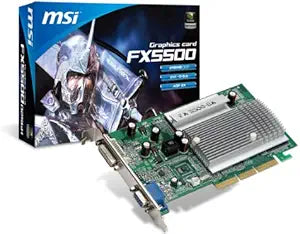 MSI FX5500-D256H AGP Graphics Card - Vintage Gaming