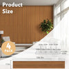 RITOLLO Fluted Wood Slat Acoustic Wall Panels, 4 Pack