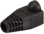 Monoprice 107249 RJ45 Color Coded Strain Relief Boots - Black (50pcs)