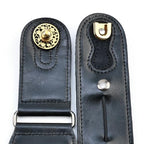 OVSAL Quick-Release Cutout Bass Guitar Strap Locks, Gold 2-Pack