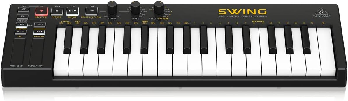 Behringer SWING 32-Key USB MIDI Controller Keyboard Sequencer