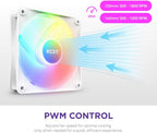 NZXT RF-C12SF-W1 - F120 RGB Core - 120mm White Case Fan