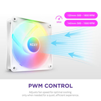 NZXT RF-C12TF-W1 F120 RGB Core Triple Fan Pack - White