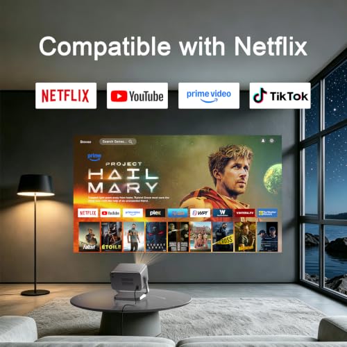 VOPLLS Portable 1080P Smart Projector with Netflix — main product image