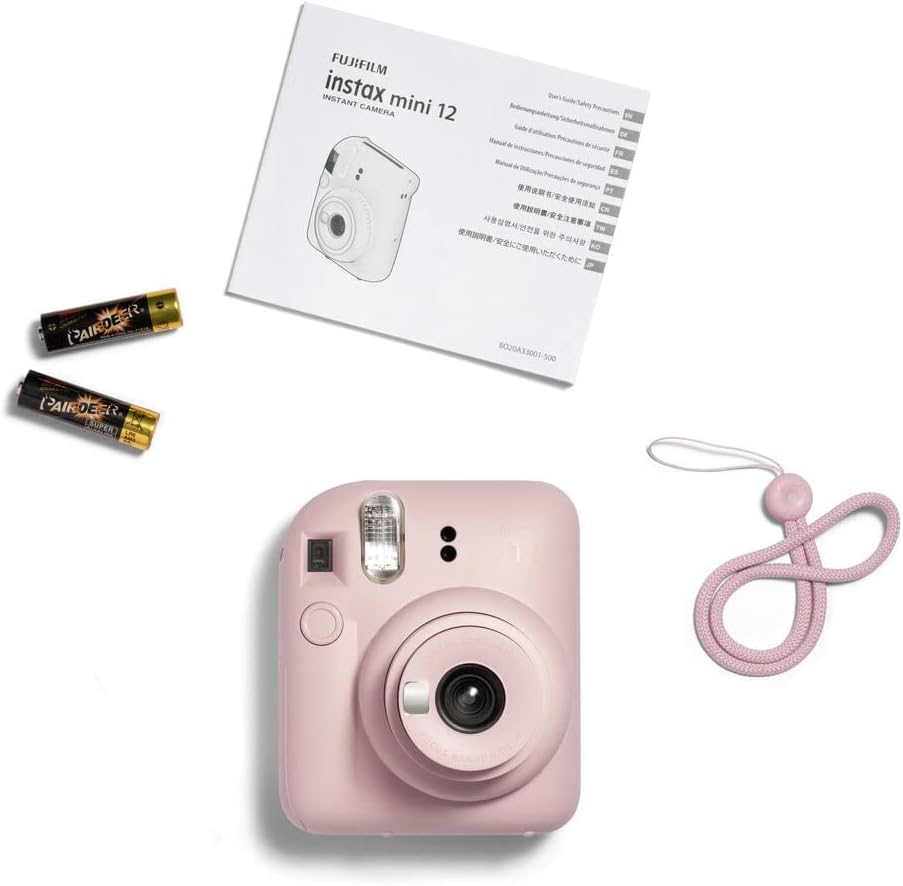 Fujifilm 16806250 Instax Mini 12 Blossom Pink Instant Camera