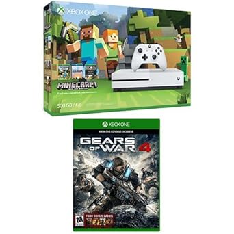 Microsoft Xbox One S 500GB Minecraft & Gears of War Bundle