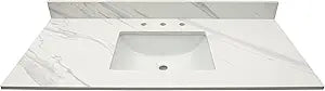 MSI AMZ-VANS-4922-0007 Calacatta Lumas Vanity Top 49"