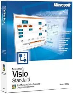 Microsoft D86-00702 Visio Standard 2002 Diagram Software (Old Version)