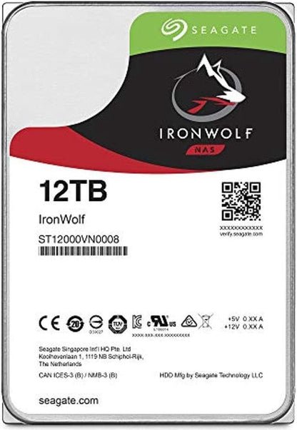 Seagate ST12000VNZ008 IronWolf 12TB NAS Internal HDD