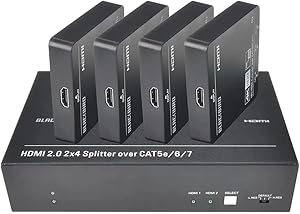 Monoprice 143960 Blackbird 4K HDMI Splitter Extender Kit