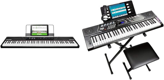 Alesis Recital 88-Key Digital Piano Keyboard Bundle