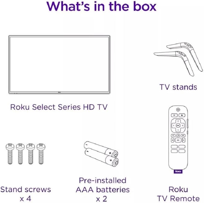 Roku 32R2B4 32-inch 720p HD Smart TV Renewed