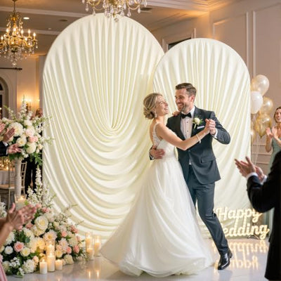 Tao-Ge Draped Stretchy Wedding Arch Backdrop Cover