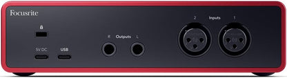 Focusrite Scarlett 2i2 4th Gen USB Audio Interface Studio Bundle