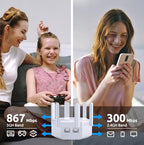 RXYY Dual-Band WiFi Range Extender and Signal Booster