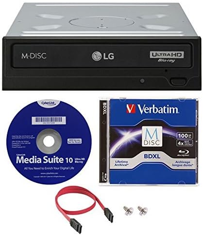 LG ODD-LG-WH16NS60-VERBATIM-BDXL WH16NS60 Blu-ray BDXL Drive Bundle