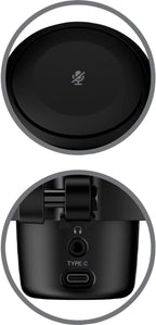 HyperX 4P5E2AA-cr Duocast RGB USB Gaming Microphone (Renewed)