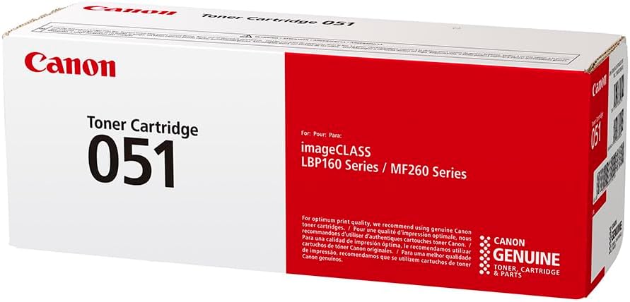 Canon Toner 051 Standard Black Cartridge Laser Printer