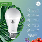 GE 93130546 Grow Light A19 LED Bulb 2-Pack