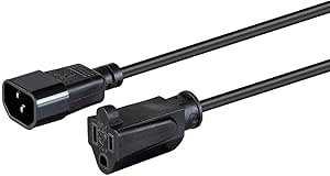 Monoprice 135042 Desktop Computer Power Cord 2 Feet