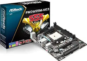 ASRock FM2A55M-VG3+ AMD A55 Micro ATX Motherboard — main product image