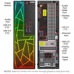 AXOII RGB Gaming Desktop PC and 24-Inch Monitor Bundle
