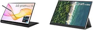 LG 16T90P-K Gram + GramView 16" Portable Monitor