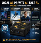 TOPCtec T01 AMD Ryzen AI 9 370 Mini PC Workstation