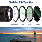 Neewer 10100289 72mm 4-in-1 Magnetic Lens Filter Kit