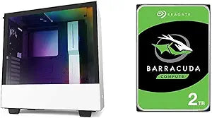 NZXT H510i & Barracuda Gaming Case & 2TB HDD — main product image