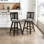 Lexicon D185602-24BKS2 Havre Swivel Barstool Set