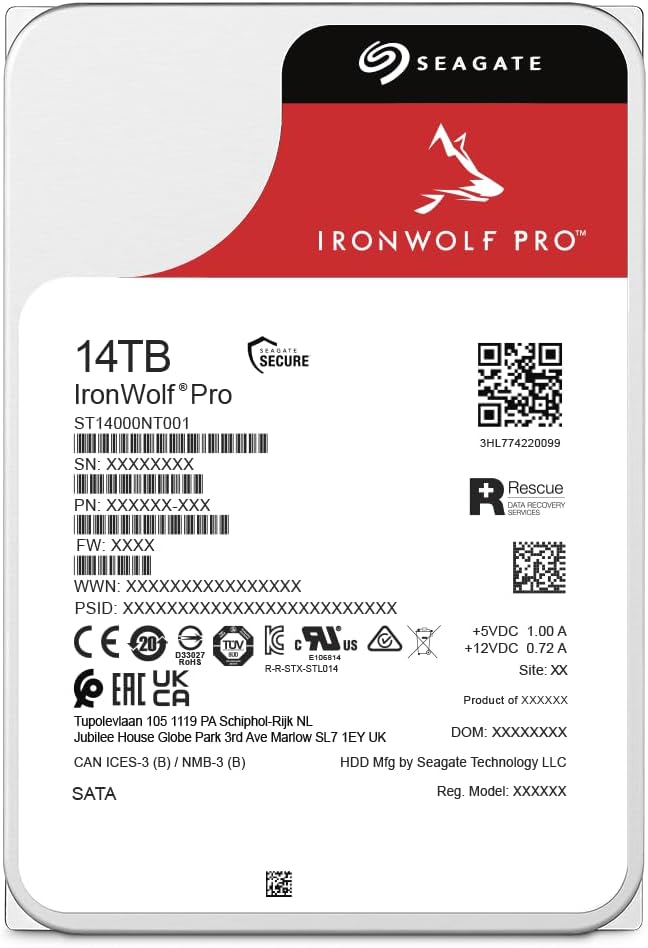 Seagate ST14000NE0008 IronWolf Pro 14TB NAS Hard Drive
