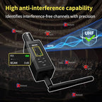 HHLPRO Wireless XLR Transmitter and Receiver System with Phantom Power