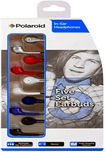 Polaroid In-Ear Earbuds 5-Piece Set