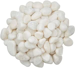 MSI Decorative White Tumbled Pebbles 40lb Bag