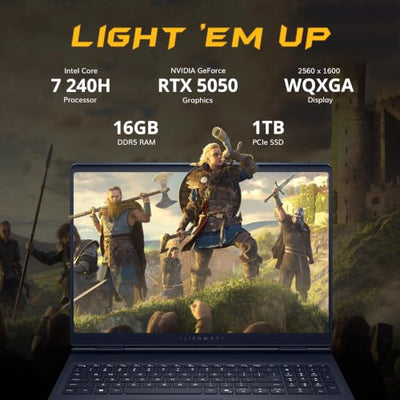 Dell Alienware Aurora 16 WQXGA 120Hz Gaming Laptop (Renewed)