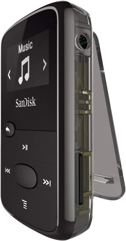 SanDisk SDMX26-008G-G46K 8GB Clip Jam MP3 Player (Black, Renewed)