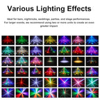 GNCNSHK Moving Head DJ Light with Disco Ball and Starry Laser