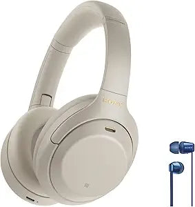 Sony WH-1000XM4 Silver Noise Cancelling Headphones — main product image