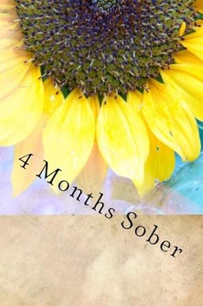 Marshall 4 Months Sober Sunflower Writing Journal