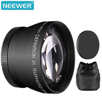 Neewer 10090671 52MM 2X Telephoto Zoom Lens Nikon DSLR Cameras