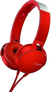 Sony MDRXB550AP/R Extra Bass On-Ear Headphones Red