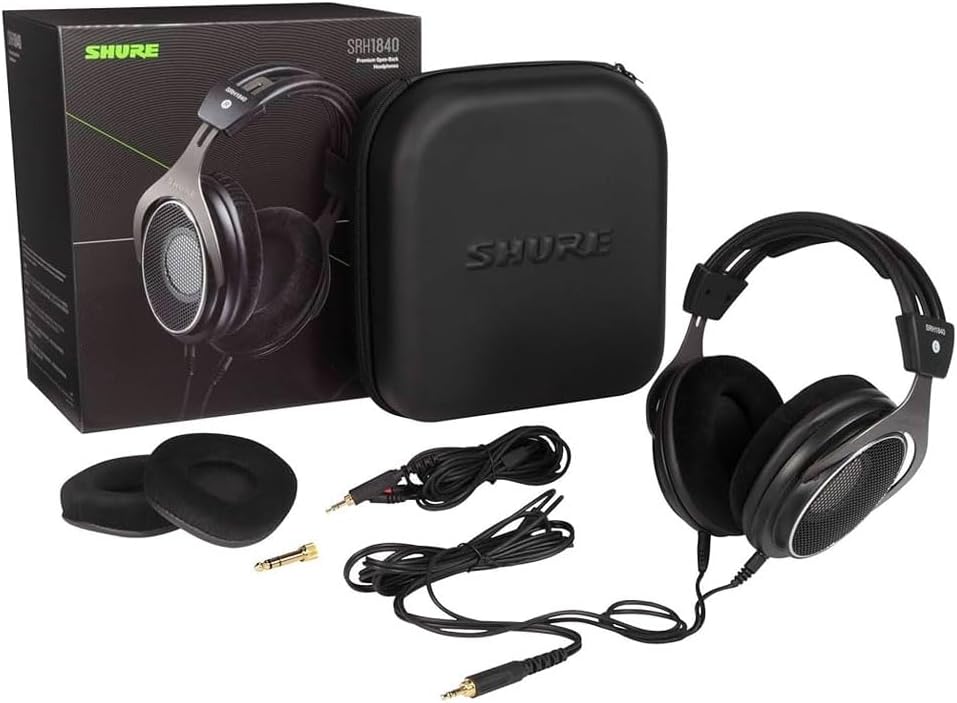 Shure SRH1840-BK Professional Open Back Studio Headphones