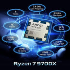 Empowered PC AMD Ryzen 7 9700X Zen 5 Desktop CPU with Air Cooler