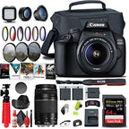 Canon EOS Rebel T100 DSLR Camera with 18-55mm & 75-300mm Lens (Renewed)